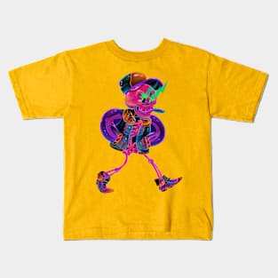 Pink Skull Kids T-Shirt